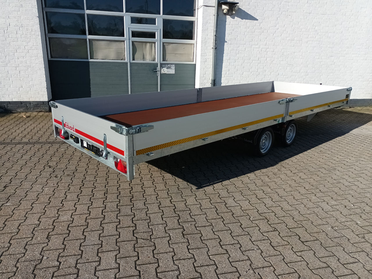 Remolque plataforma/ Caja abierta Hochlader 606x200x30cm 13" niedrig Fahrgestell Lfh: 63cm (XXXL) 3500kg: foto 14