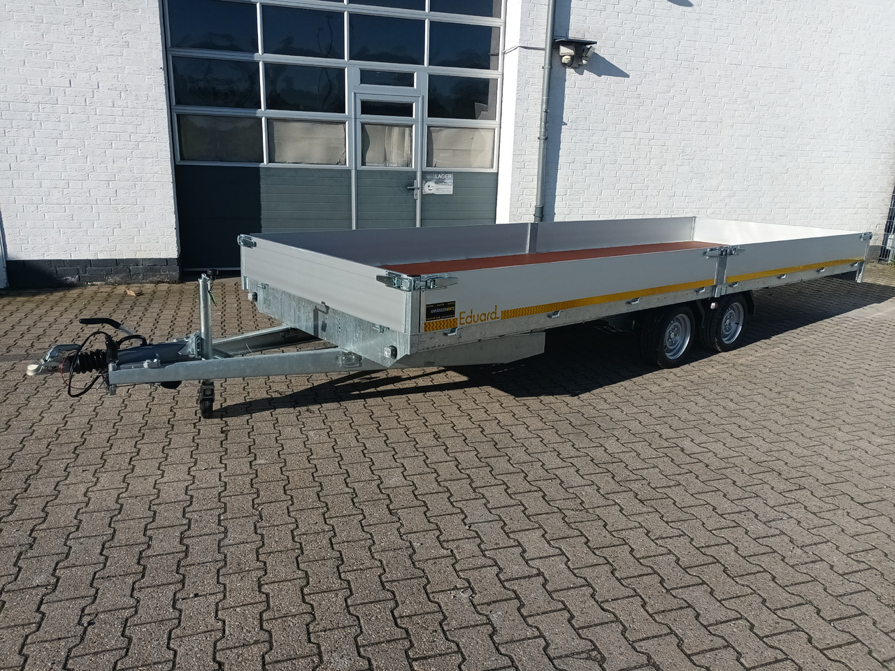 Remolque plataforma/ Caja abierta Hochlader 606x200x30cm 13" niedrig Fahrgestell Lfh: 63cm (XXXL) 3500kg: foto 13