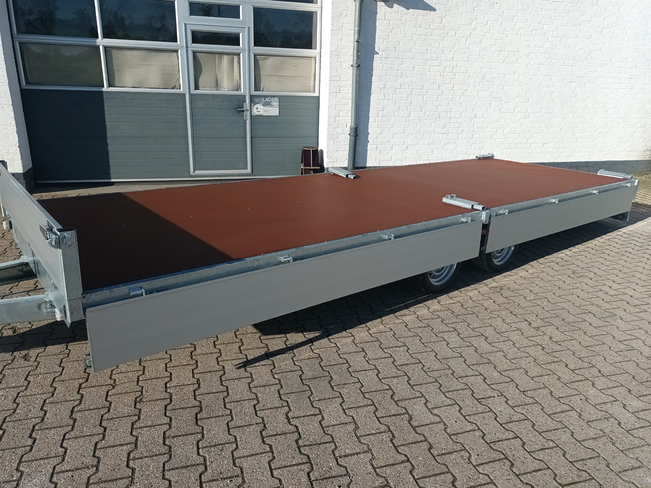 Remolque plataforma/ Caja abierta Hochlader 606x200x30cm 13" niedrig Fahrgestell Lfh: 63cm (XXXL) 3500kg: foto 9