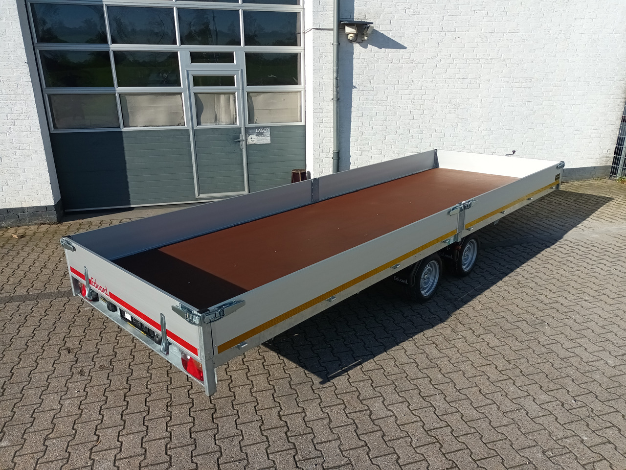 Remolque plataforma/ Caja abierta Hochlader 606x200x30cm 13" niedrig Fahrgestell Lfh: 63cm (XXXL) 3500kg: foto 11