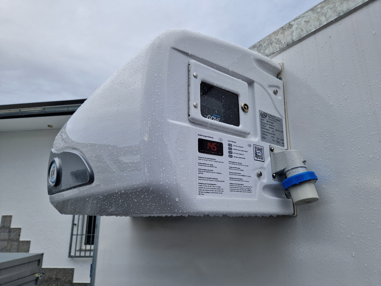 Frigorífico remolque Kargo CoolBoxx FK2736HT 355x162x198cm Seitentür 230V +Kühler Govi Arktik 2000 100km/H 2700kg: foto 8