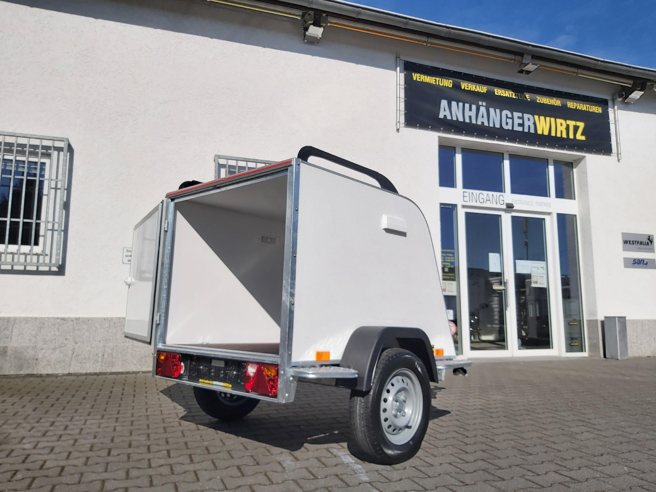 Remolque de coche Kofferanhänger TF2 S Mini 145x110x90cm Reling Trittbretter IL (XXS) 100km/H 750kg: foto 8