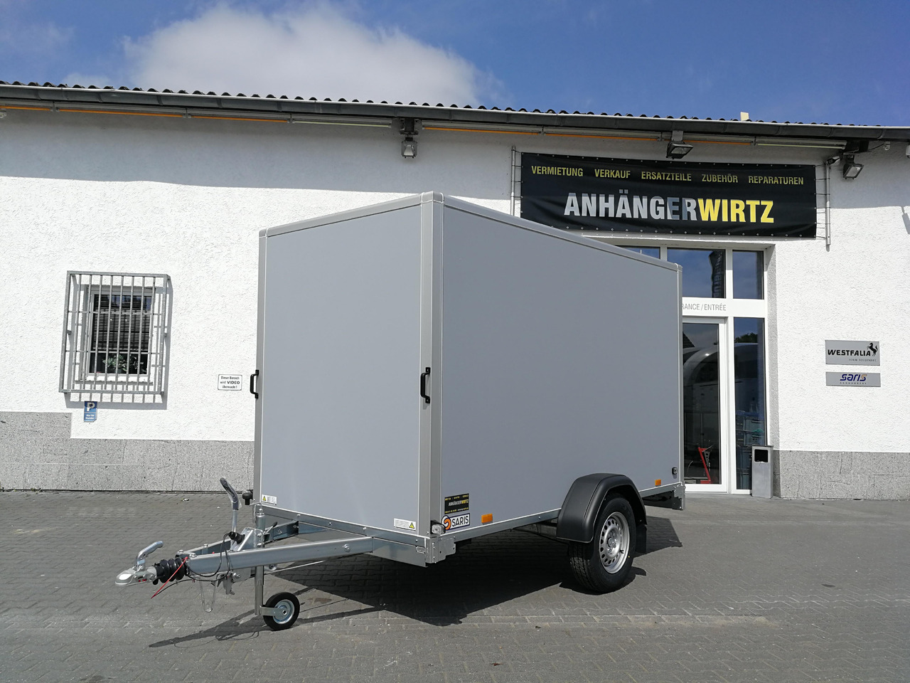 Saris Koffer GO 306 306x154x180cm GFK grau (M) 1500kg Modell 2025 - Caja cerrada remolque: foto 1 Saris Koffer GO 306 306x154x180cm GFK grau (M) 1500kg Modell 2025 - Caja cerrada remolque: foto 1