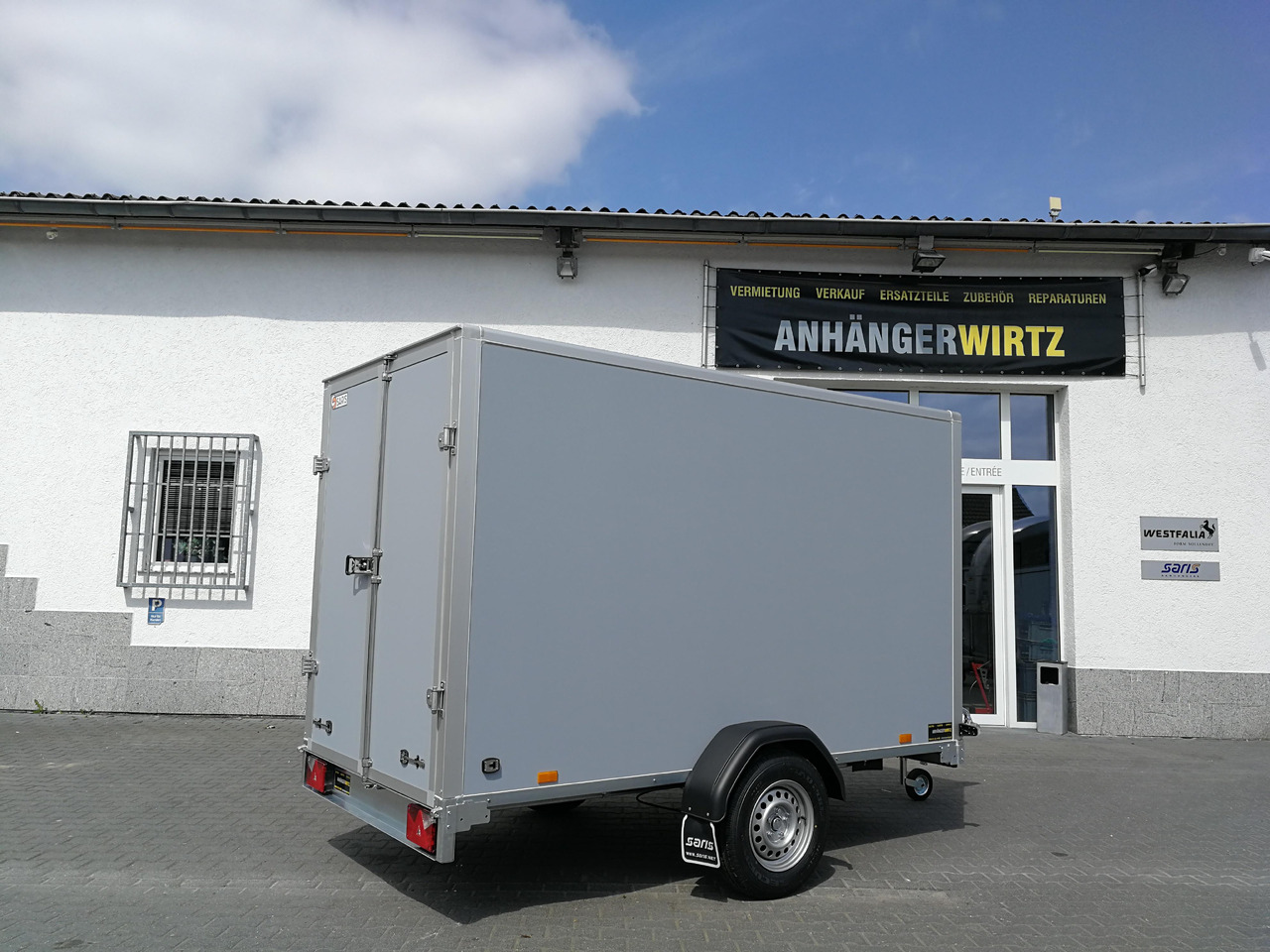 Saris Koffer GO 306 306x154x180cm GFK grau (M) 1500kg Modell 2025 - Caja cerrada remolque: foto 2 Saris Koffer GO 306 306x154x180cm GFK grau (M) 1500kg Modell 2025 - Caja cerrada remolque: foto 2