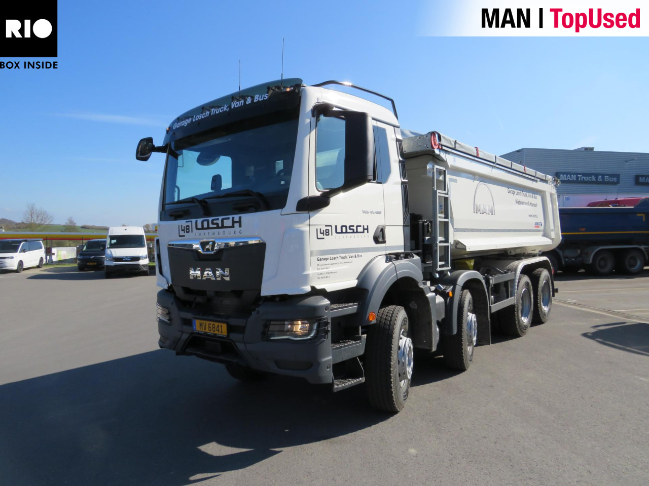 MAN TGS 41.480 8x4 BB CH Schmitz Muldenkipper Retarder - Volquete camión: foto 1 MAN TGS 41.480 8x4 BB CH Schmitz Muldenkipper Retarder - Volquete camión: foto 1