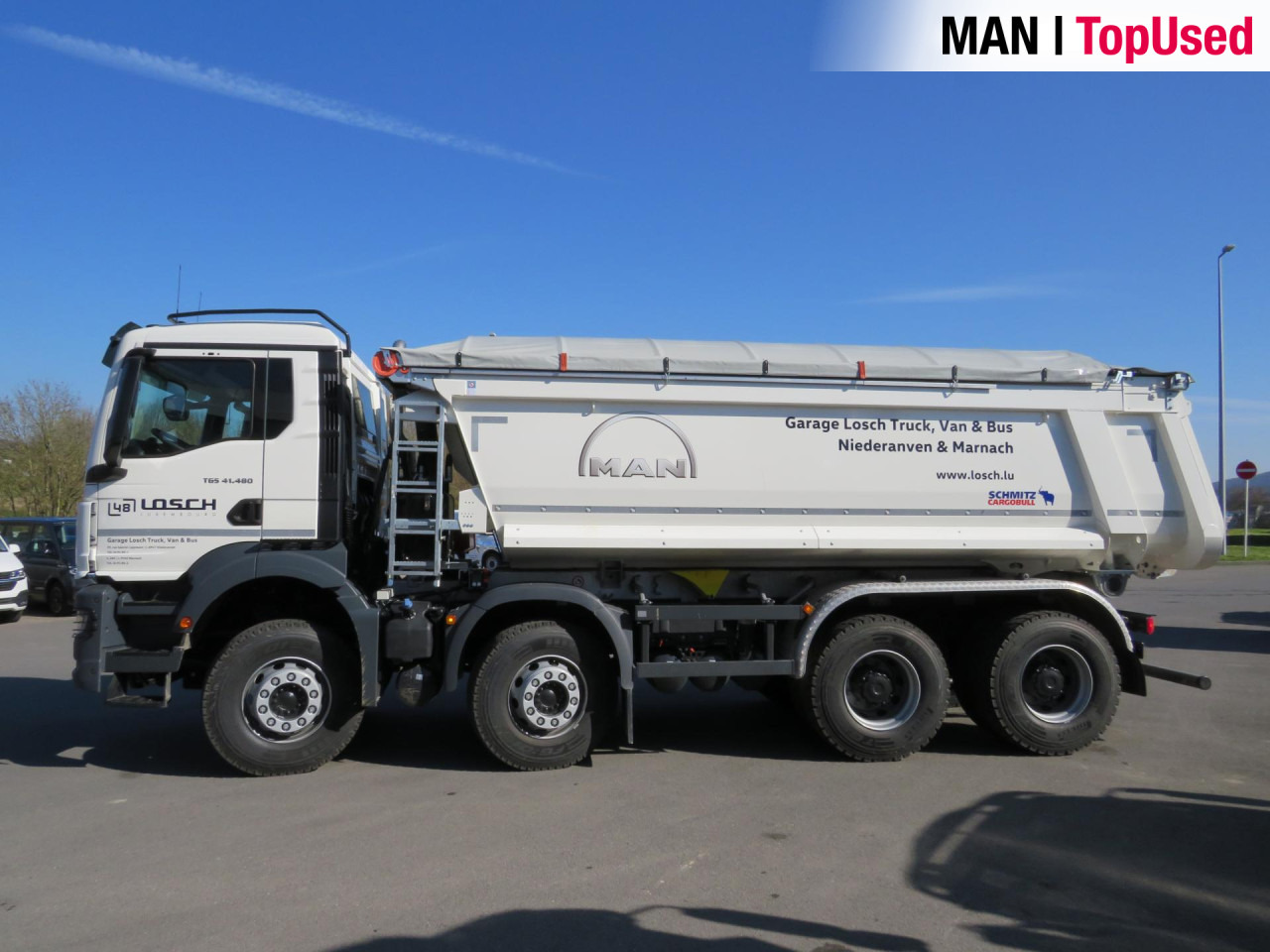 Volquete camión MAN TGS 41.480 8x4 BB CH Schmitz Muldenkipper Retarder: foto 10