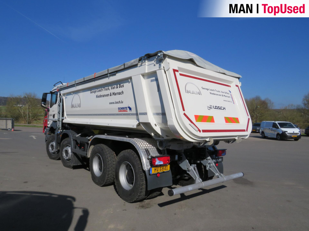 Volquete camión MAN TGS 41.480 8x4 BB CH Schmitz Muldenkipper Retarder: foto 11
