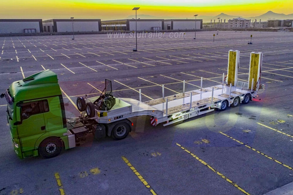 Góndola rebajadas semirremolque nuevo STU 3 Axles Lowbed Trailer: foto 8