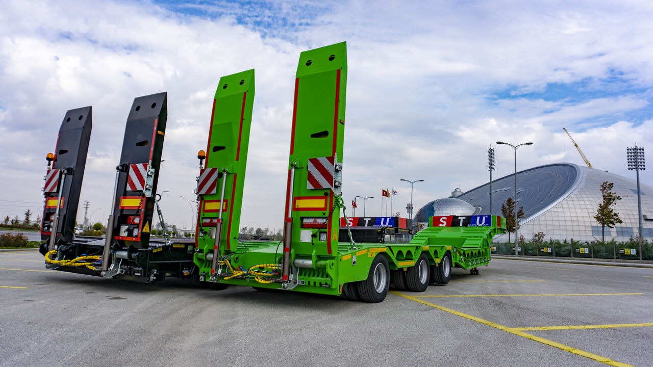 Góndola rebajadas semirremolque nuevo STU 3 Axles Lowbed Trailer: foto 11