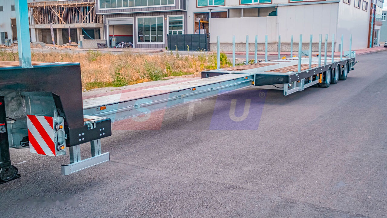 Góndola rebajadas semirremolque nuevo STU 3 Axles Lowbed Trailer: foto 12