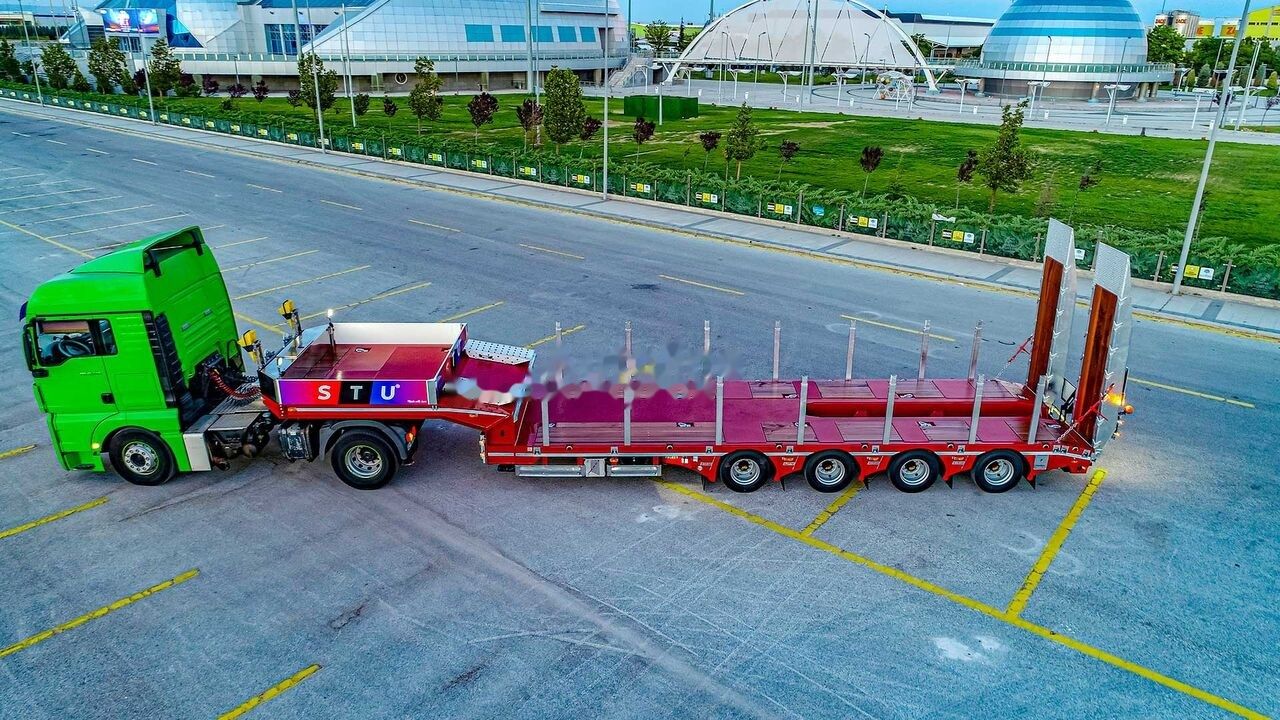 Góndola rebajadas semirremolque nuevo STU 4 Axle Extendable Lowbed Trailer: foto 7 Góndola rebajadas semirremolque nuevo STU 4 Axle Extendable Lowbed Trailer: foto 7