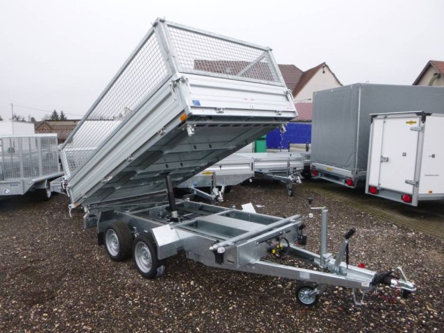 Humbaur 3-Seitenkipper HTK 3000.31 Alu, mit Laubgitteraufsatz, 3140 x 1750 x 350 mm, 3,0 to. - Volquete remolque: foto 1 Humbaur 3-Seitenkipper HTK 3000.31 Alu, mit Laubgitteraufsatz, 3140 x 1750 x 350 mm, 3,0 to. - Volquete remolque: foto 1