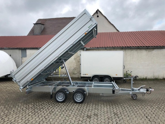 Humbaur 3-Seitenkipper HTK 3500.41 Alu mit BW-Aufsatz, 4100 x 2100 x 350 mm, 3,5 to. - Volquete remolque: foto 4 Humbaur 3-Seitenkipper HTK 3500.41 Alu mit BW-Aufsatz, 4100 x 2100 x 350 mm, 3,5 to. - Volquete remolque: foto 4