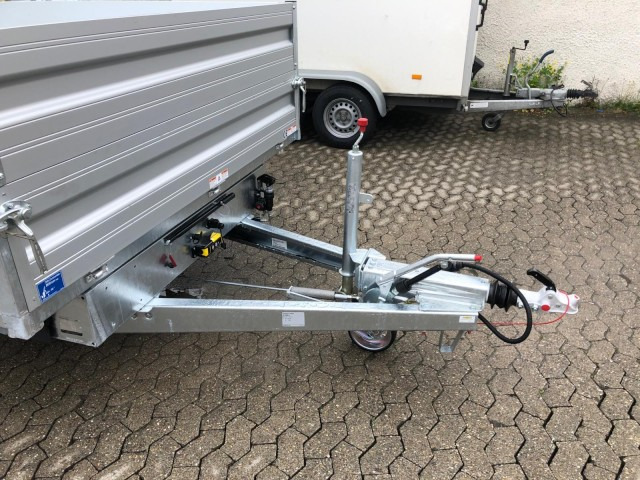 Humbaur 3-Seitenkipper HTK 3500.41 Alu mit BW-Aufsatz, 4100 x 2100 x 350 mm, 3,5 to. - Volquete remolque: foto 2 Humbaur 3-Seitenkipper HTK 3500.41 Alu mit BW-Aufsatz, 4100 x 2100 x 350 mm, 3,5 to. - Volquete remolque: foto 2
