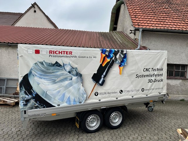 Humbaur HT 253118 Hochlader 2,5 to. mit Hochplane 200 cm, Digitaldruck - Remolque de coche: foto 3 Humbaur HT 253118 Hochlader 2,5 to. mit Hochplane 200 cm, Digitaldruck - Remolque de coche: foto 3