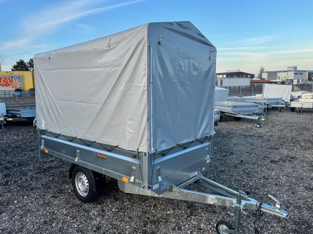 Neptun GN124, N7-263 KPS, 750 kg 2630 x 1450 x 400 mm, mit Hochplane 160 cm - Remolque de coche: foto 1 Neptun GN124, N7-263 KPS, 750 kg 2630 x 1450 x 400 mm, mit Hochplane 160 cm - Remolque de coche: foto 1