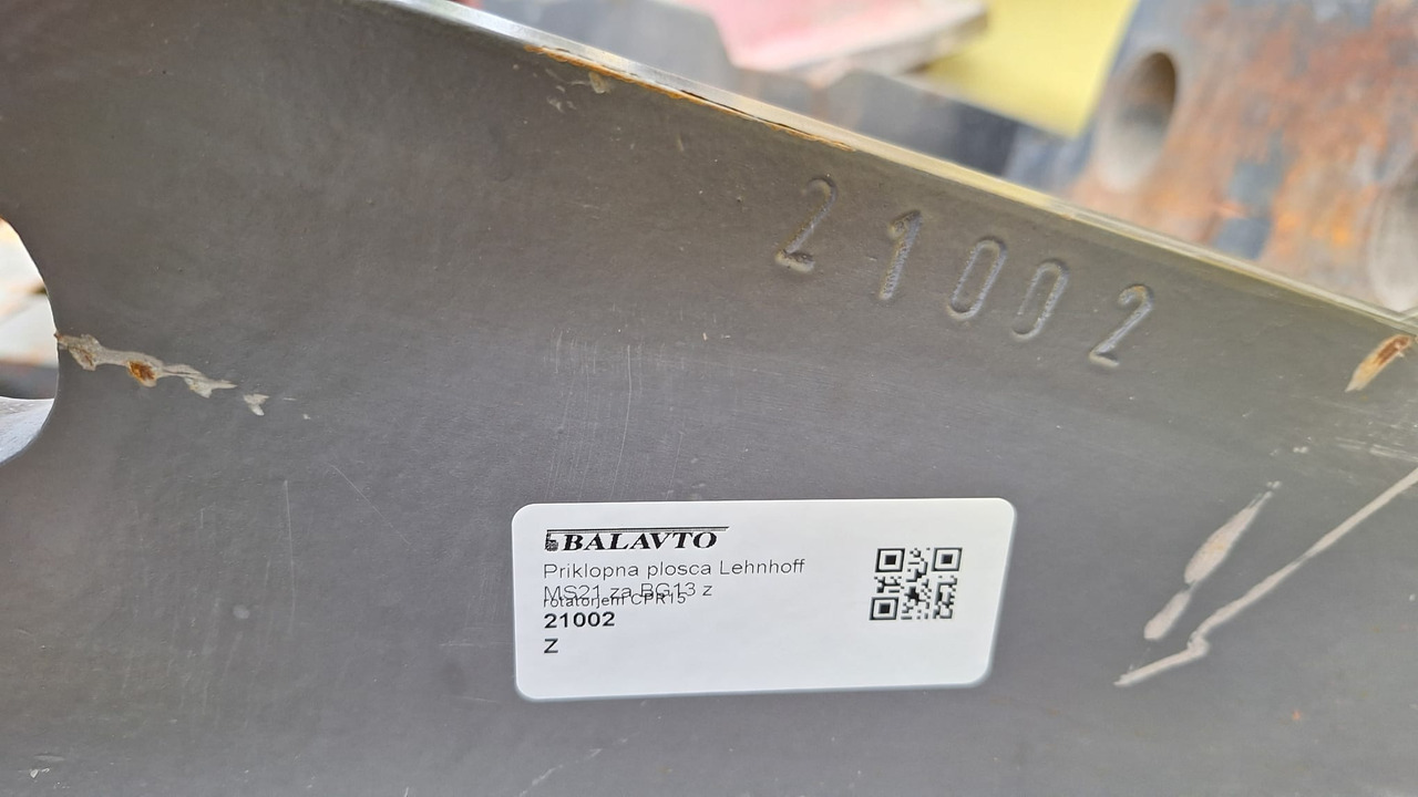 Attachment plate Lehnhoff MS21 - Acoplamiento rápido para Excavadora: foto 4 Attachment plate Lehnhoff MS21 - Acoplamiento rápido para Excavadora: foto 4