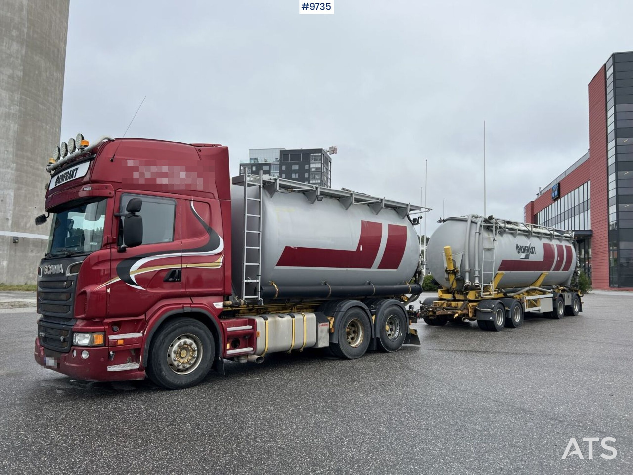 Bulk transport vehicle, Scania R730 with SITE AL-41-TPIK-4AK trailer - Cisterna camión: foto 1 Bulk transport vehicle, Scania R730 with SITE AL-41-TPIK-4AK trailer - Cisterna camión: foto 1