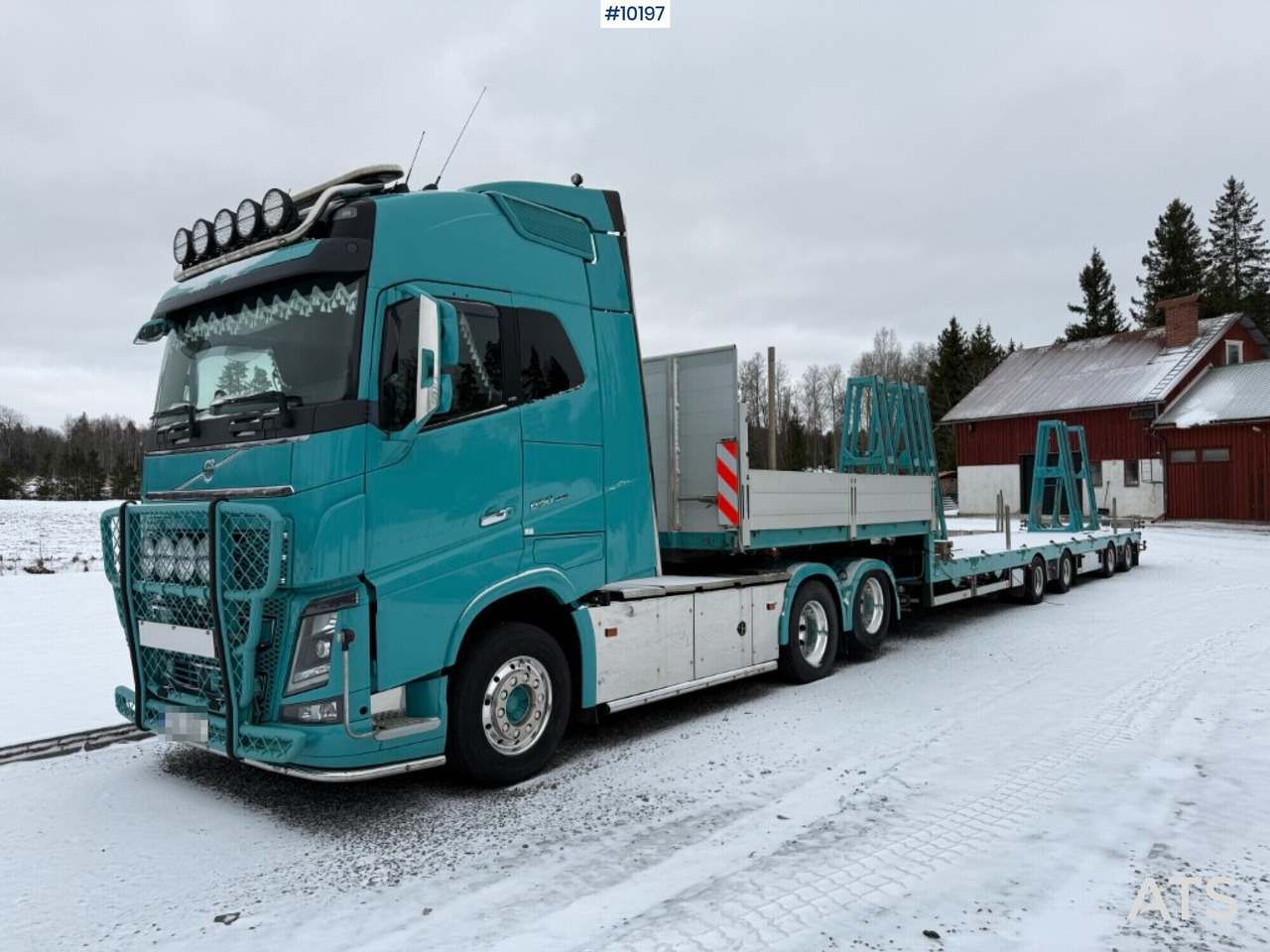 Volvo FH16 650 with Broshuis Trombone Trailer - Cabeza tractora, Semirremolque plataforma/ Caja abierta: foto 1 Volvo FH16 650 with Broshuis Trombone Trailer - Cabeza tractora, Semirremolque plataforma/ Caja abierta: foto 1