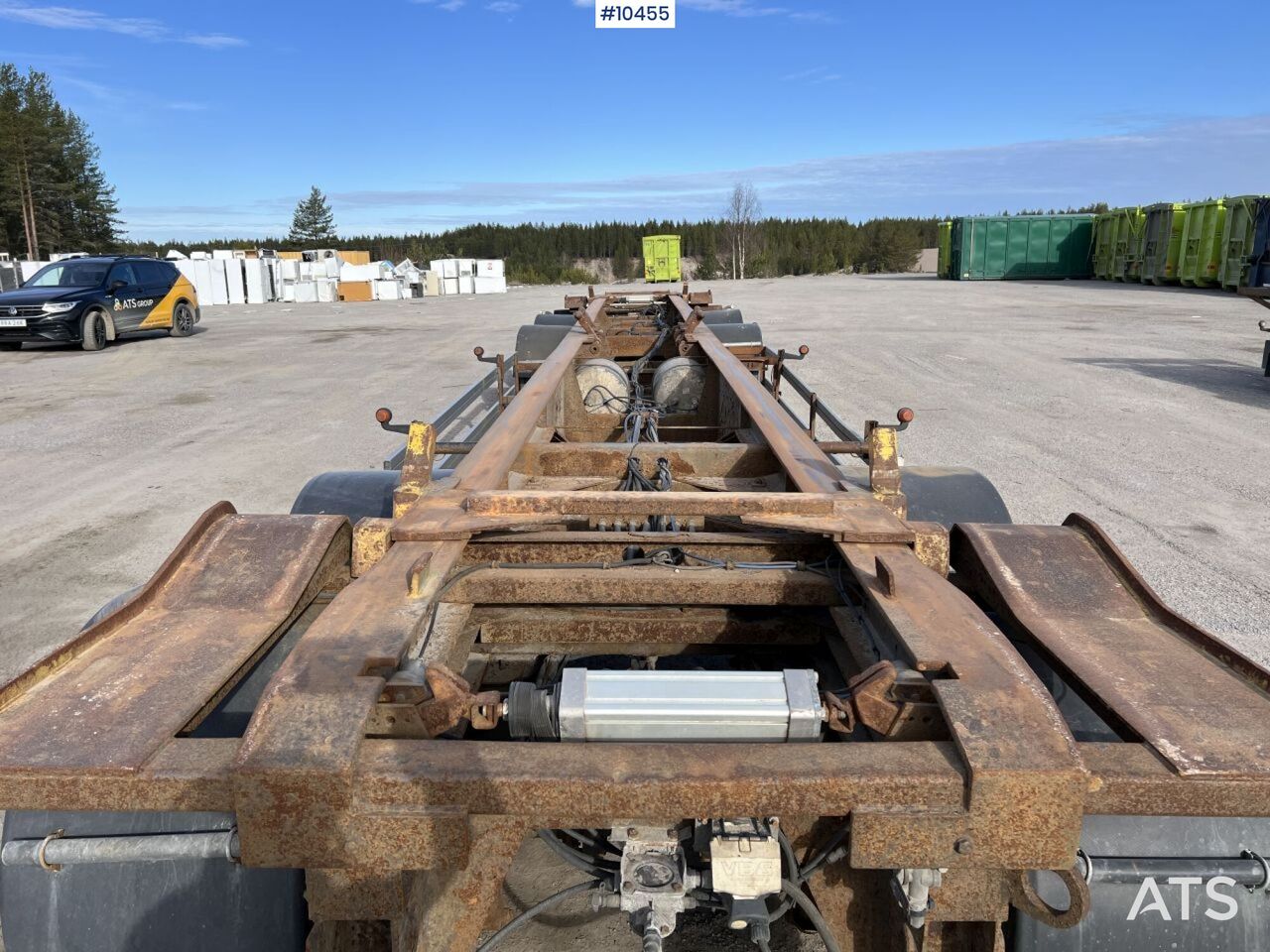 Flatbed trailer NTM RTPT-4 - Remolque multilift/ Portacontenedores de cadenas: foto 4 Flatbed trailer NTM RTPT-4 - Remolque multilift/ Portacontenedores de cadenas: foto 4