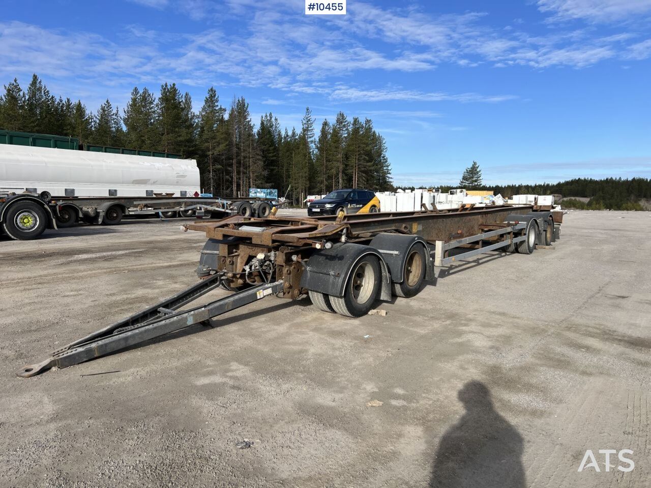 Flatbed trailer NTM RTPT-4 - Remolque multilift/ Portacontenedores de cadenas: foto 1 Flatbed trailer NTM RTPT-4 - Remolque multilift/ Portacontenedores de cadenas: foto 1