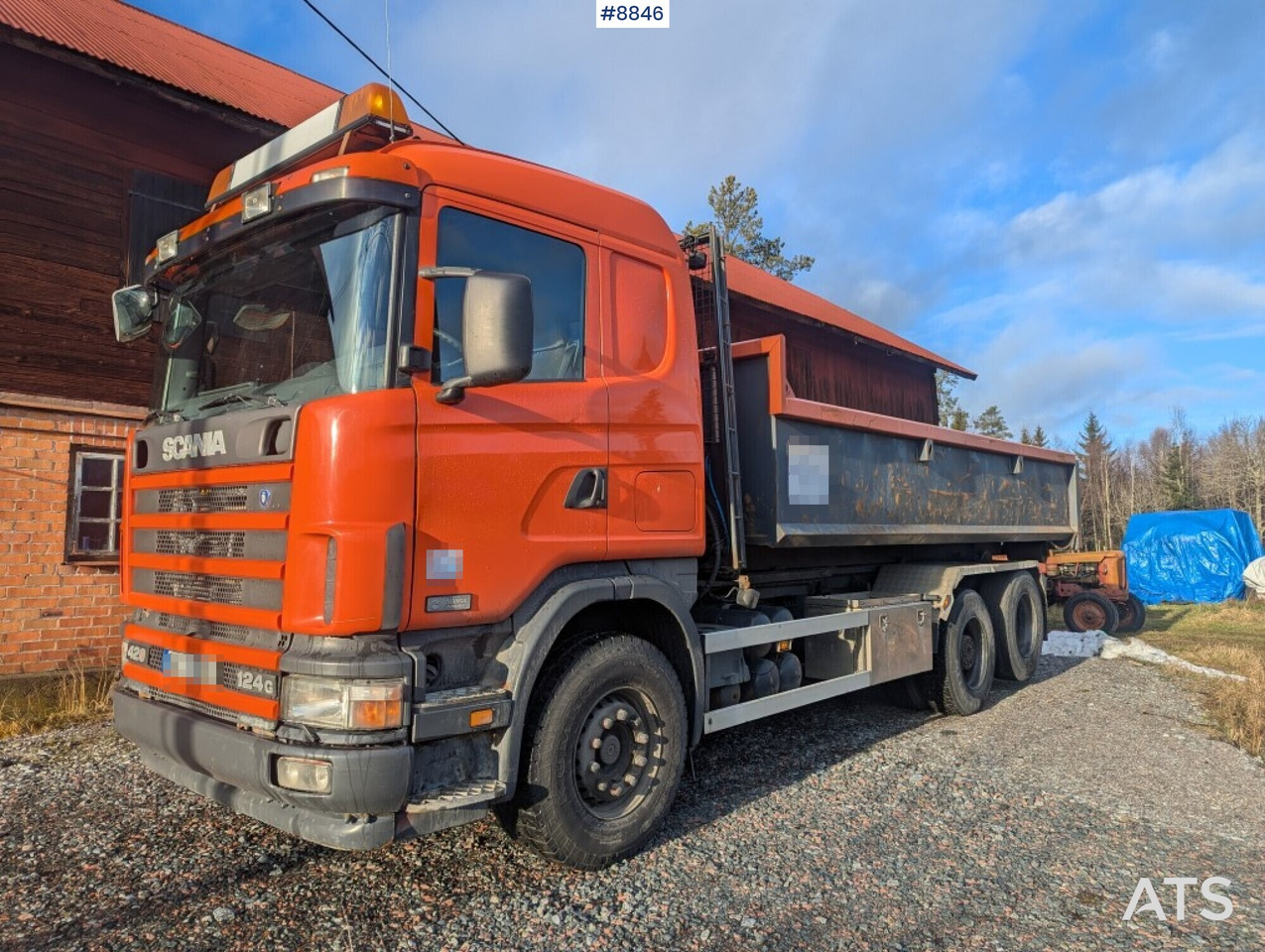 Hook Truck Scania R124BG 6x2 with gravel flatbed (SEE VIDEO) - Multibasculante camión: foto 1 Hook Truck Scania R124BG 6x2 with gravel flatbed (SEE VIDEO) - Multibasculante camión: foto 1