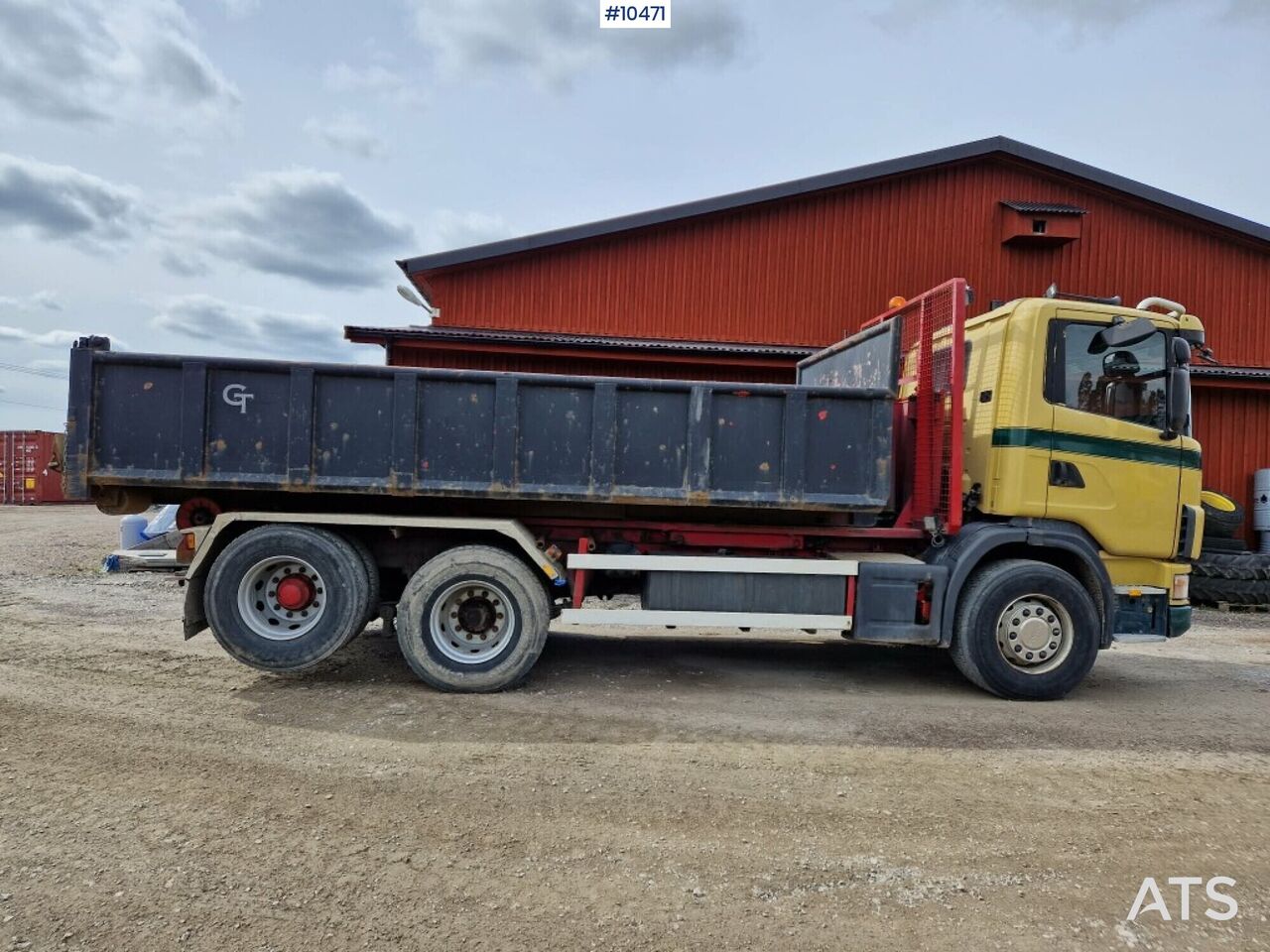 Lastväxlare Scania R124G 6x2 420 med flak (139,000:- ex moms) - Multibasculante camión: foto 4 Lastväxlare Scania R124G 6x2 420 med flak (139,000:- ex moms) - Multibasculante camión: foto 4