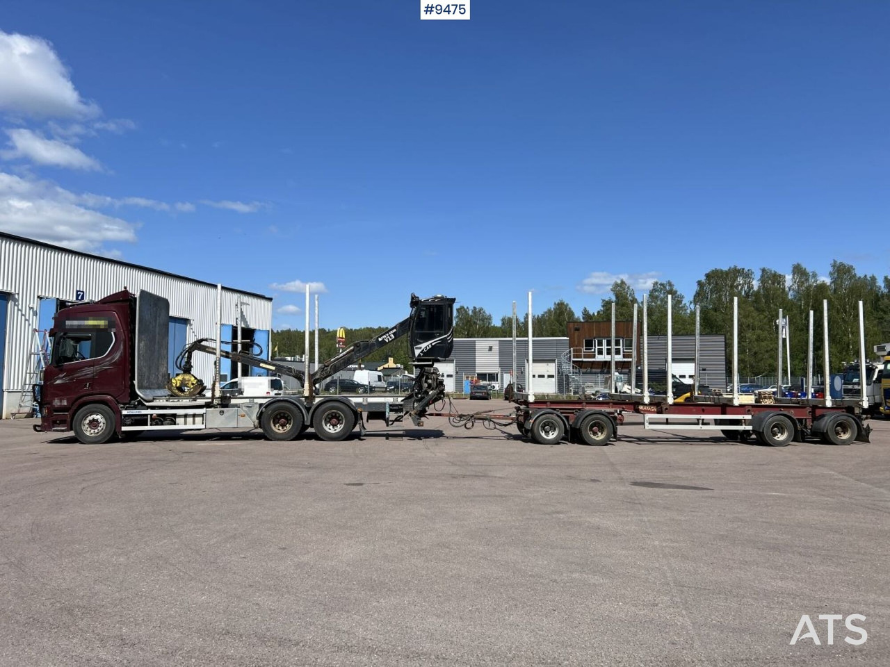 Leasing financiero de  Scania R580 Timmerbil med kran och släp, Timmerekipage leasing Scania R580 Timmerbil med kran och släp, Timmerekipage: foto 9