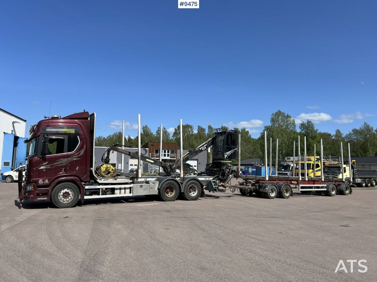 Leasing financiero de  Scania R580 Timmerbil med kran och släp, Timmerekipage leasing Scania R580 Timmerbil med kran och släp, Timmerekipage: foto 10