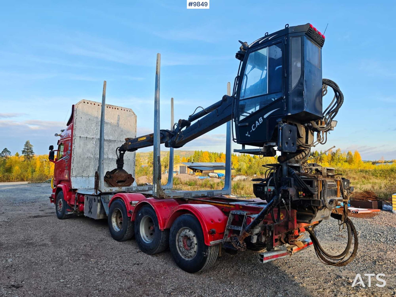 Scania R730 Tridem Timber Truck with Loglift F125S Crane (VIDEO) - Camión forestal, Camión grúa: foto 4 Scania R730 Tridem Timber Truck with Loglift F125S Crane (VIDEO) - Camión forestal, Camión grúa: foto 4