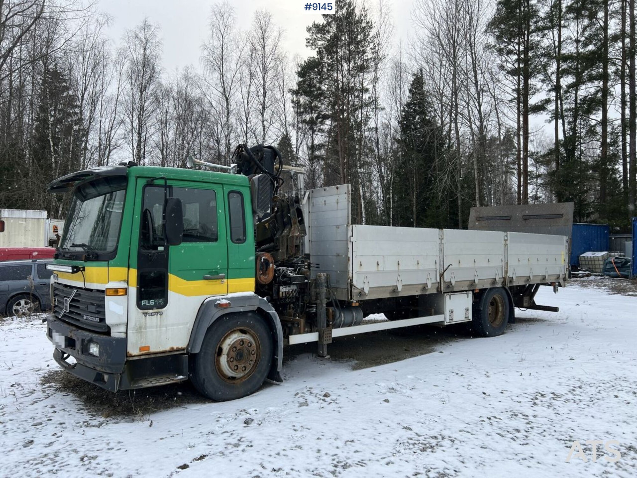 Volvo FL614 4x2 Förlängd med HIAB 105-3 - Camión grúa: foto 1 Volvo FL614 4x2 Förlängd med HIAB 105-3 - Camión grúa: foto 1