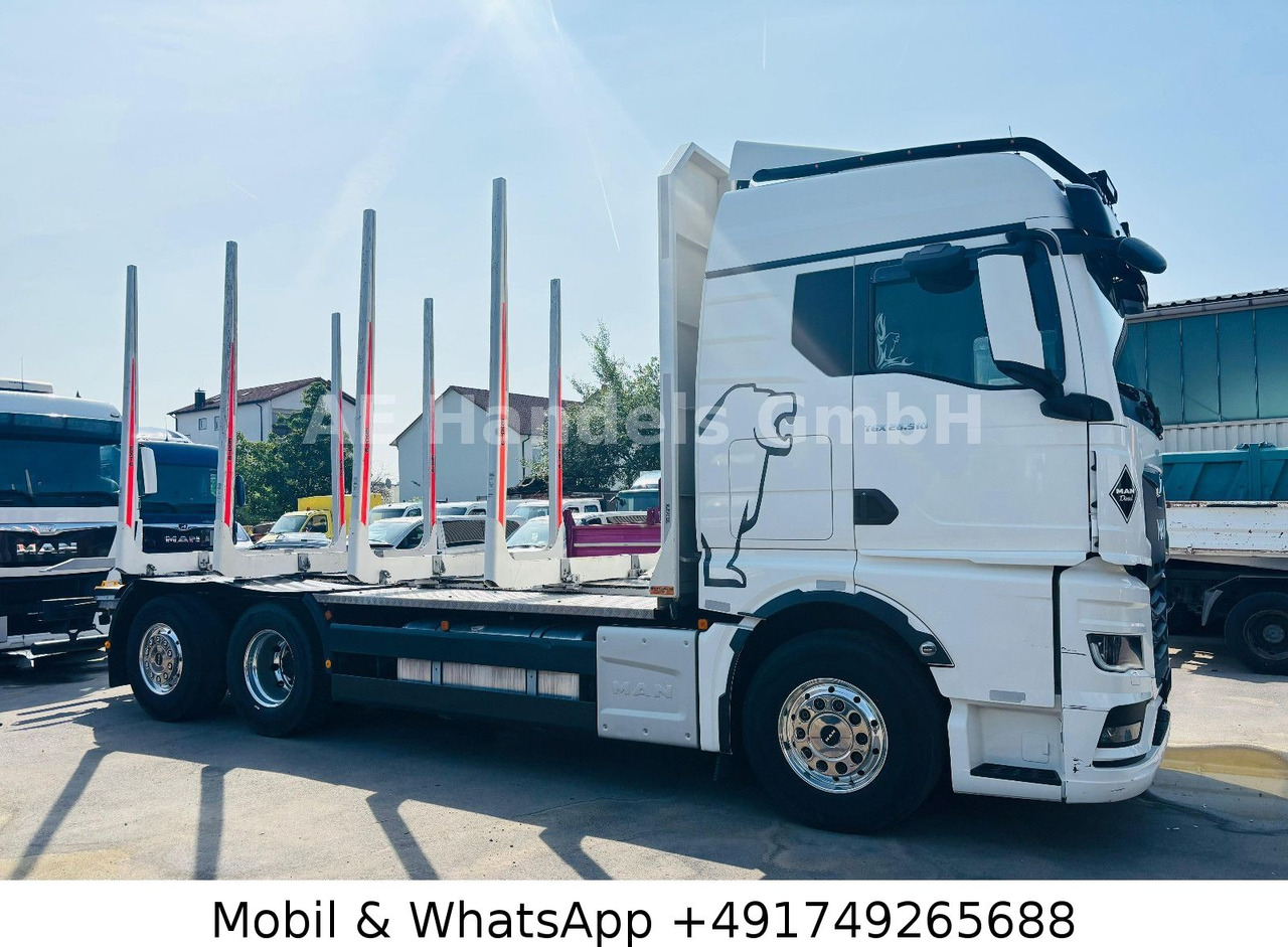 MAN TGX 26.510 GM LL 6x2 *Retarder/3.Lenk/Standklima - Camión forestal: foto 2 MAN TGX 26.510 GM LL 6x2 *Retarder/3.Lenk/Standklima - Camión forestal: foto 2