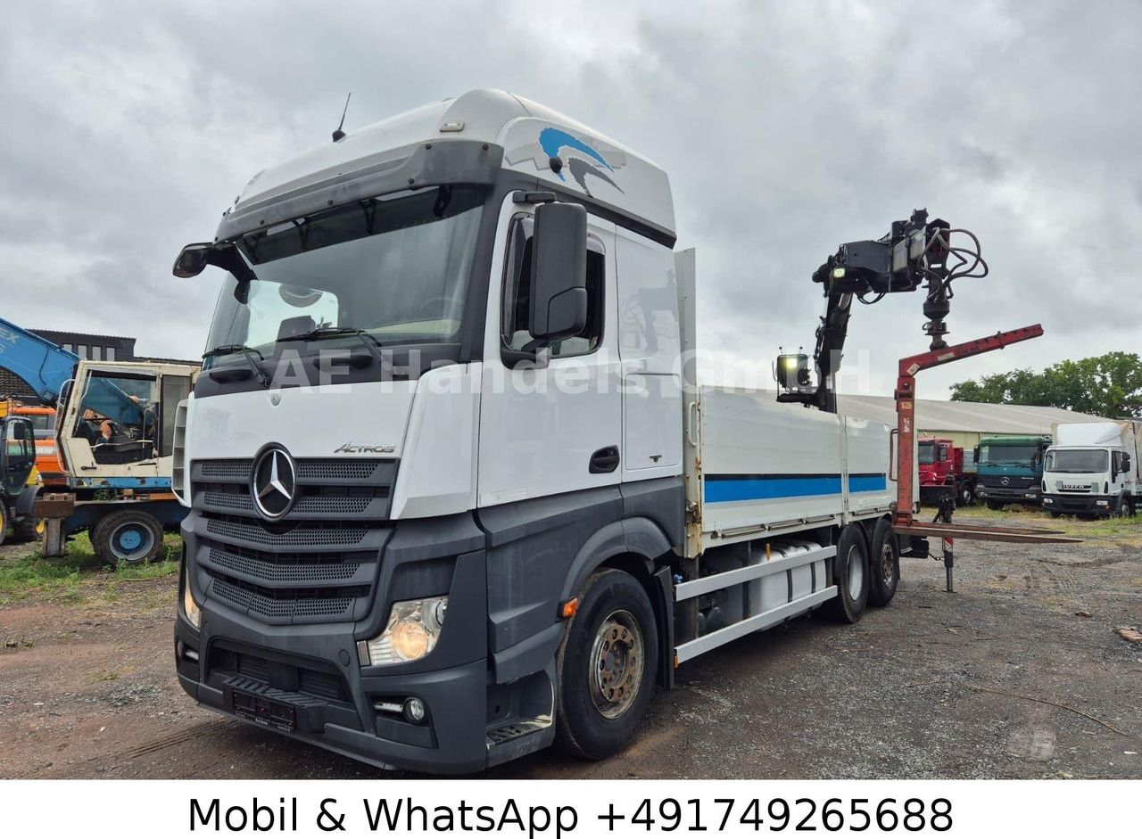 Mercedes-Benz Actros IV 2646 L LL 6x2 *Retarder/Hiab-177K-Pro - Camión caja abierta, Camión grúa: foto 1 Mercedes-Benz Actros IV 2646 L LL 6x2 *Retarder/Hiab-177K-Pro - Camión caja abierta, Camión grúa: foto 1