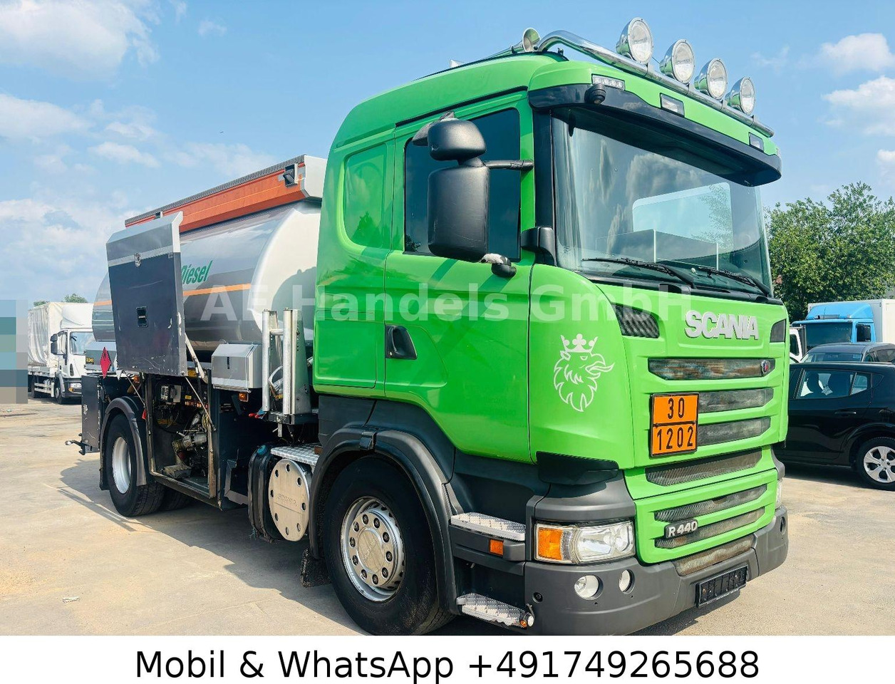 Scania R440 Rohr *Retarder/Oben-Unten/2-Kammern/14m³ - Cisterna camión: foto 1 Scania R440 Rohr *Retarder/Oben-Unten/2-Kammern/14m³ - Cisterna camión: foto 1