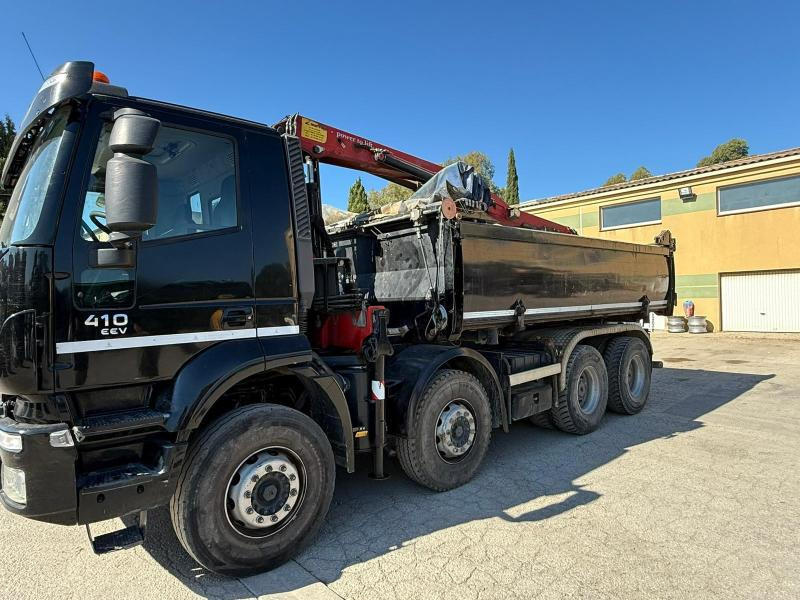 Iveco TRAKKER 410 EEV BI-BENNE GRUE MARREL 8X4 - Volquete camión: foto 2 Iveco TRAKKER 410 EEV BI-BENNE GRUE MARREL 8X4 - Volquete camión: foto 2