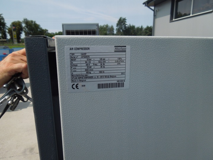 ATLAS COPCO GA22P - Compresor de aire: foto 3 ATLAS COPCO GA22P - Compresor de aire: foto 3