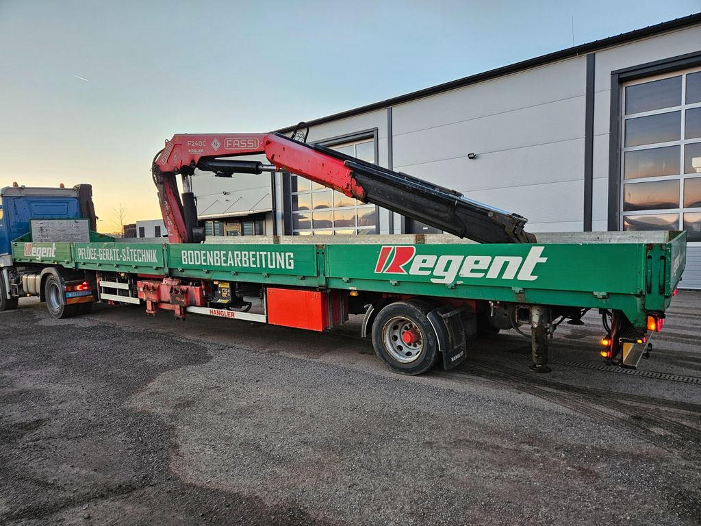 Hangler Kran Fassi F 240 Funk - Semirremolque plataforma/ Caja abierta: foto 1 Hangler Kran Fassi F 240 Funk - Semirremolque plataforma/ Caja abierta: foto 1
