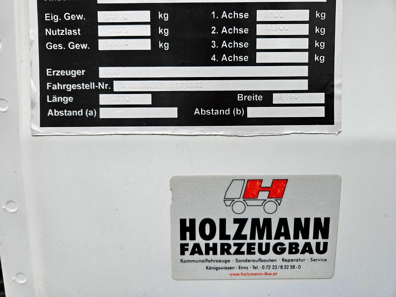 Limpieza de alcantarillado MAN TGM 18.330 Holzmann Mabo 7,4m3 Kanalreiniger ADR: foto 14 Limpieza de alcantarillado MAN TGM 18.330 Holzmann Mabo 7,4m3 Kanalreiniger ADR: foto 14