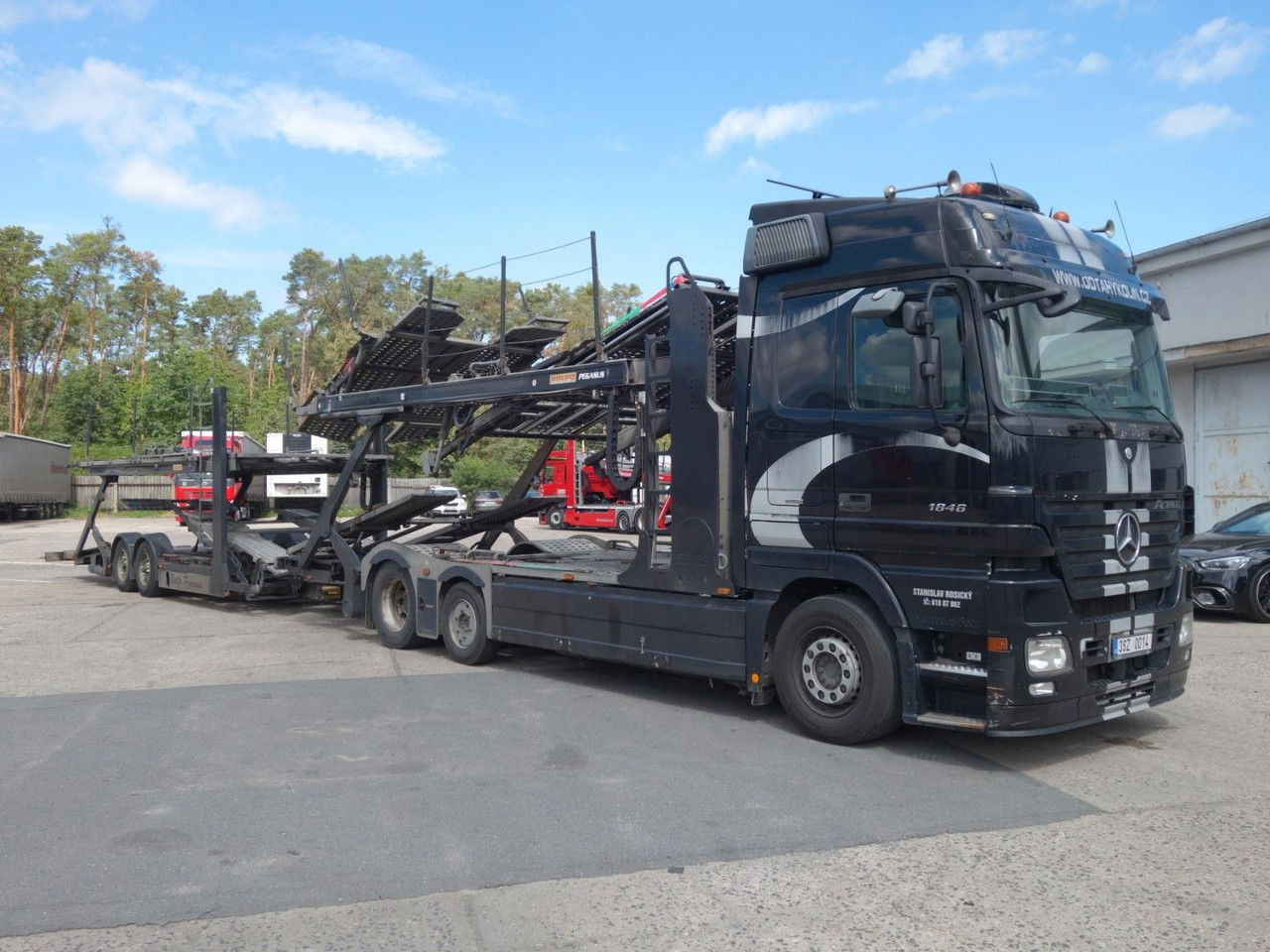 Mercedes-Benz Actros 2446 mit Rolfo für 10 PKW, Retarder - Portavehículos camión: foto 2 Mercedes-Benz Actros 2446 mit Rolfo für 10 PKW, Retarder - Portavehículos camión: foto 2