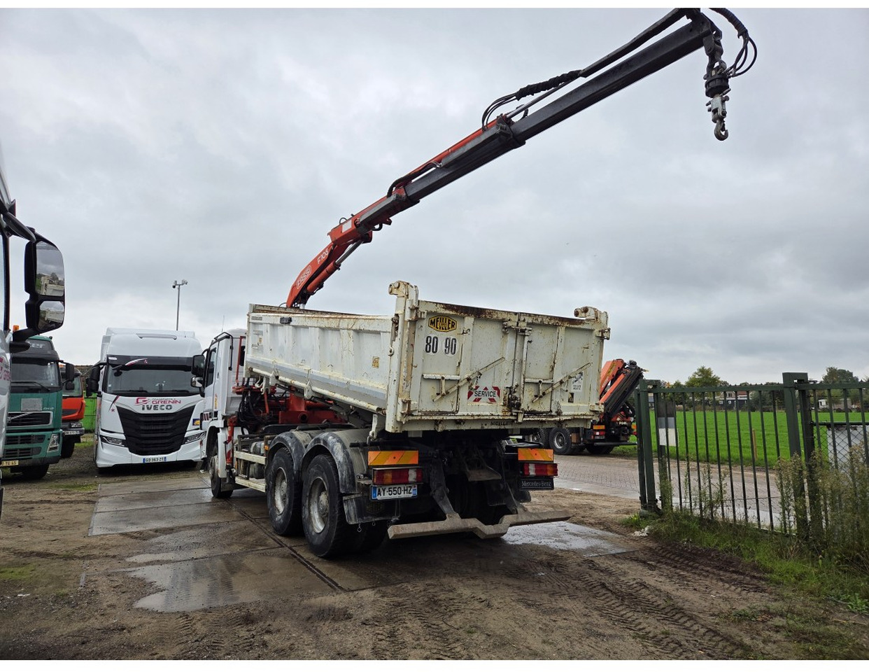 MERCEDESA CTROS 3341 6X4 TIPPER CRANE FASSI F105 - Volquete camión, Camión grúa: foto 3 MERCEDESA CTROS 3341 6X4 TIPPER CRANE FASSI F105 - Volquete camión, Camión grúa: foto 3