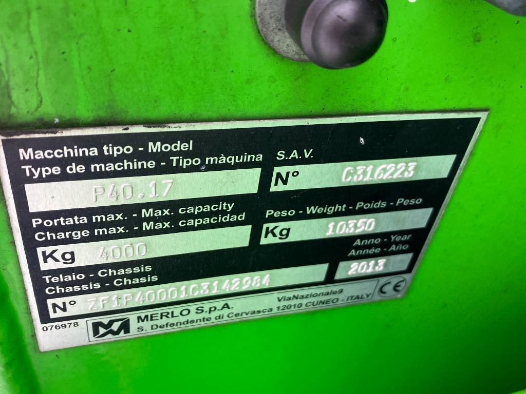 Merlo P40.17 ENDAST RESERVDELAR / ONLY FOR SPAREPARTS - Motor para Maquinaria de construcción: foto 5 Merlo P40.17 ENDAST RESERVDELAR / ONLY FOR SPAREPARTS - Motor para Maquinaria de construcción: foto 5