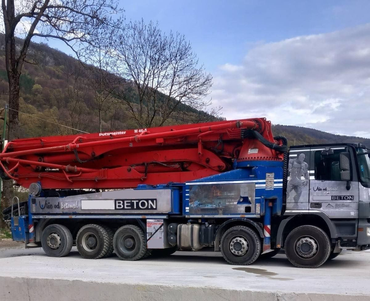 Mercedes-Benz Actros 4448 10x4, E5, MP-3, Putzmeister M46-5 - Bomba de hormigón: foto 1 Mercedes-Benz Actros 4448 10x4, E5, MP-3, Putzmeister M46-5 - Bomba de hormigón: foto 1