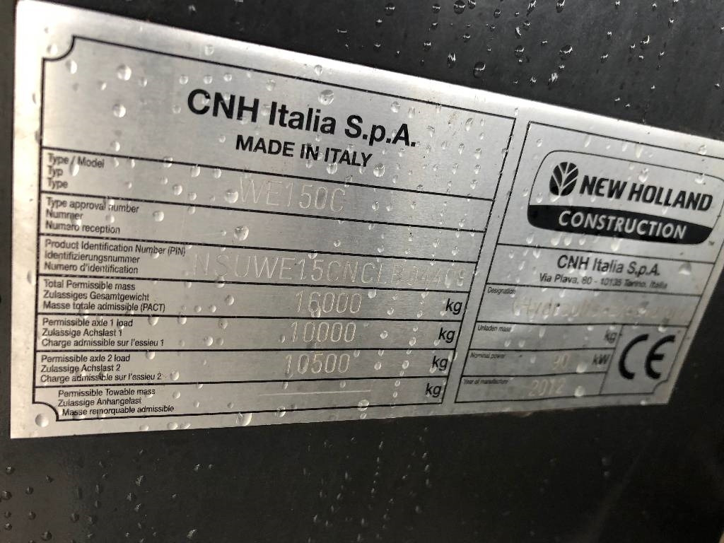 New Holland WE 150C Dismantled: only spare parts - Excavadora de ruedas: foto 3 New Holland WE 150C Dismantled: only spare parts - Excavadora de ruedas: foto 3