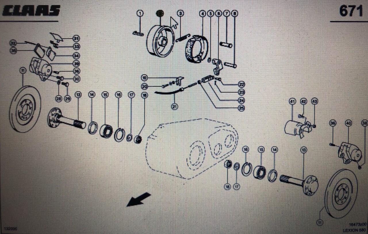 00 0260 686 0/bęben hamulcowy/Lexion 580 750-730 630-620 670-640 Tucano 330-320 340 - Tambores de freno para Cosechadora de granos: foto 1 00 0260 686 0/bęben hamulcowy/Lexion 580 750-730 630-620 670-640 Tucano 330-320 340 - Tambores de freno para Cosechadora de granos: foto 1