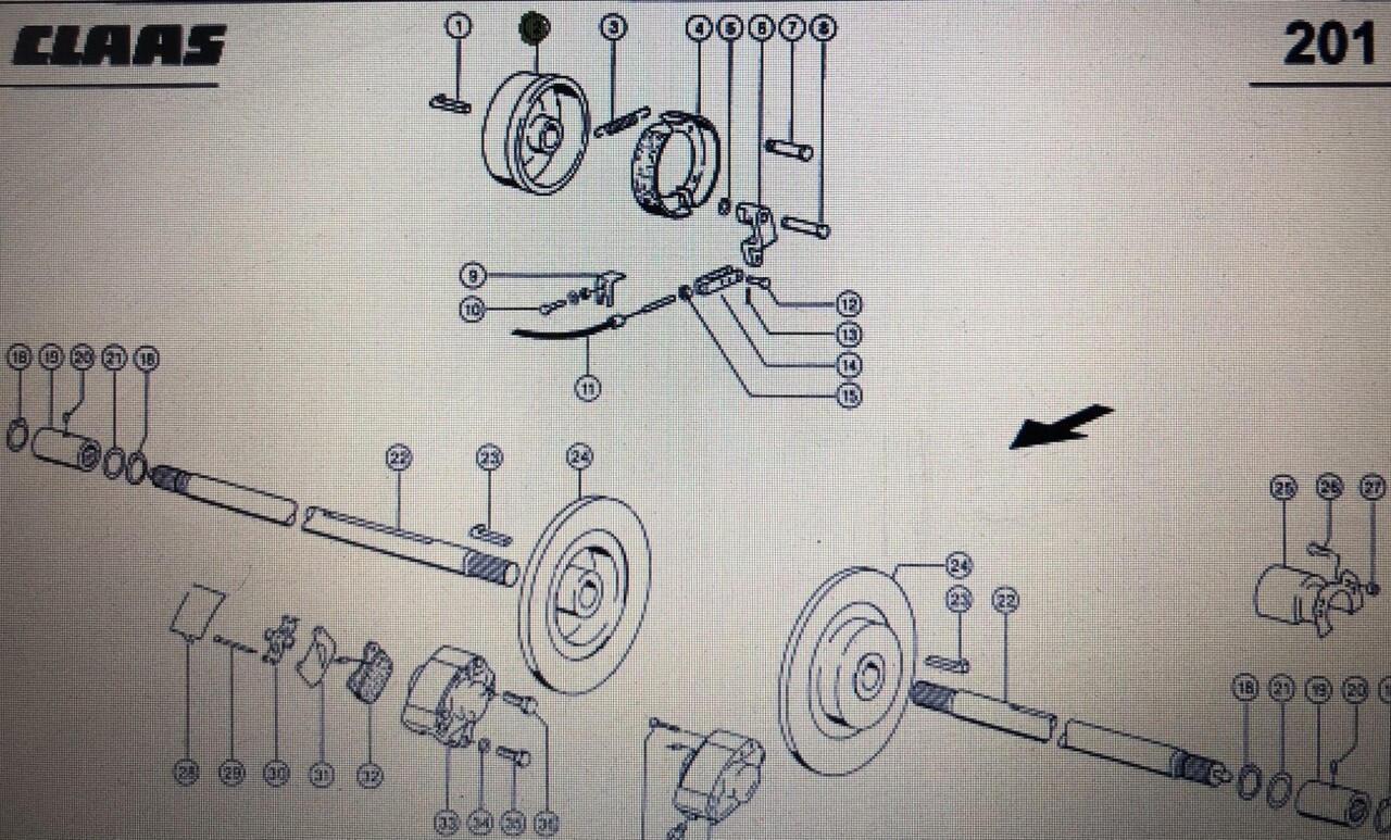 Bęben hamulcowy Class Mega 370-340 Nr katalogowy 000 260 686 0 - Tambores de freno para Cosechadora de granos: foto 1 Bęben hamulcowy Class Mega 370-340 Nr katalogowy 000 260 686 0 - Tambores de freno para Cosechadora de granos: foto 1