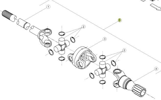 CLAAS Arion 610 660 Kompletny Wał Przedniego Mostu CZĘŚCI 0011637370 00 1163 737 0 - Eje y piezas para Maquinaria agrícola: foto 1 CLAAS Arion 610 660 Kompletny Wał Przedniego Mostu CZĘŚCI 0011637370 00 1163 737 0 - Eje y piezas para Maquinaria agrícola: foto 1