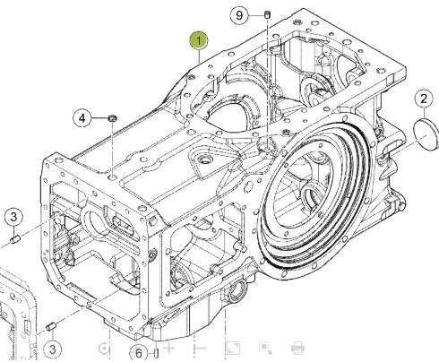 CLAAS Arion 610 660 Obudowa Tylnego Mostu Tylnej Osi 0011721431 00 1172 143 1 - Eje y piezas para Maquinaria agrícola: foto 1 CLAAS Arion 610 660 Obudowa Tylnego Mostu Tylnej Osi 0011721431 00 1172 143 1 - Eje y piezas para Maquinaria agrícola: foto 1