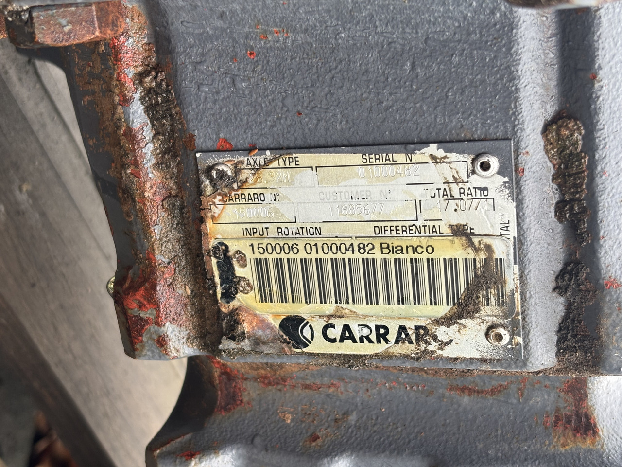 Carraro 28.32M 11885677 150006 Obudowa Mostu Pochwa Zwolnica Zwrotnica Hamulec Piasta CZĘŚCI - Eje y piezas para Maquinaria agrícola: foto 5 Carraro 28.32M 11885677 150006 Obudowa Mostu Pochwa Zwolnica Zwrotnica Hamulec Piasta CZĘŚCI - Eje y piezas para Maquinaria agrícola: foto 5