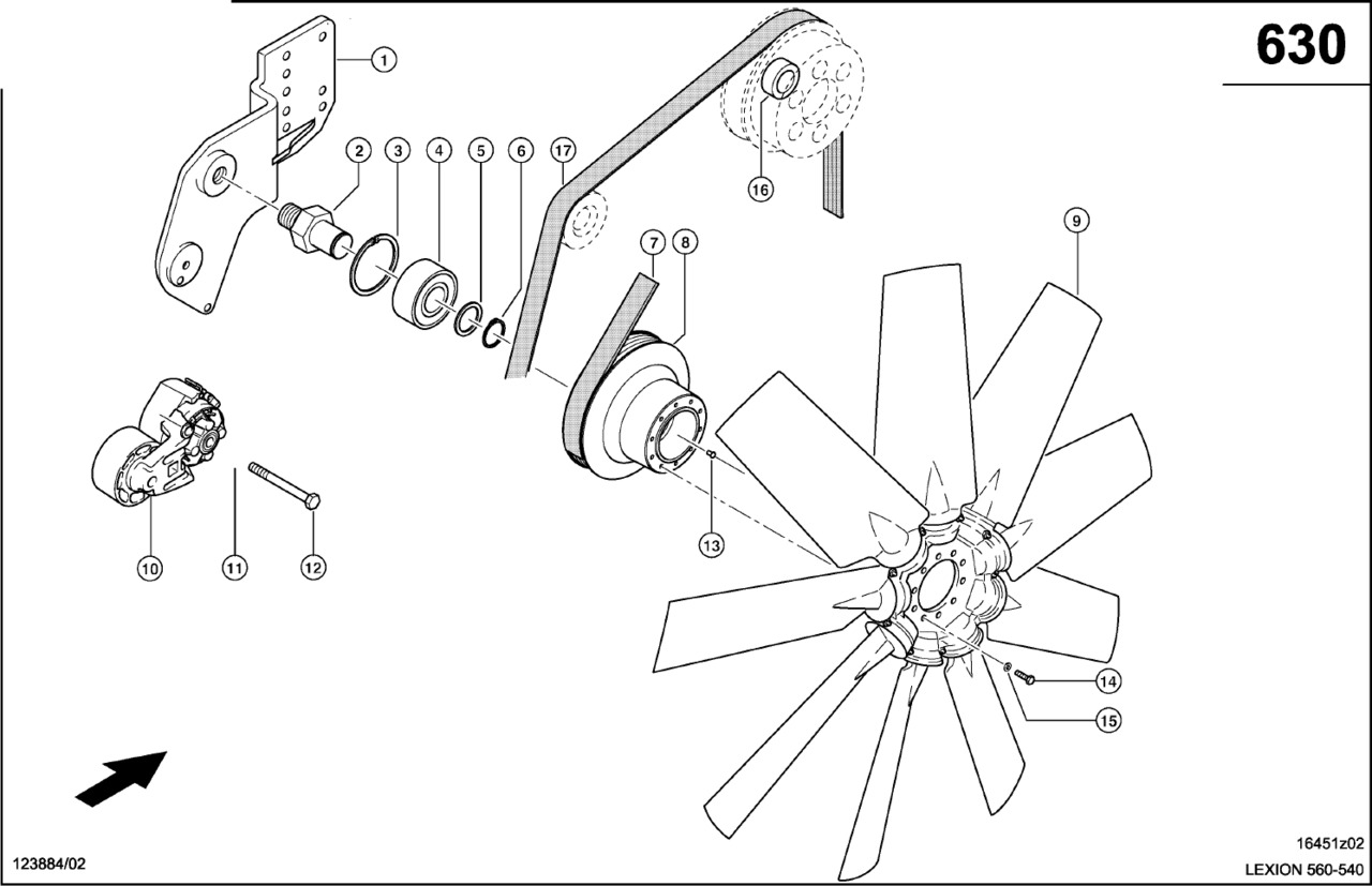 Claas Lexion 560 ROTOR 0006683801 (Napęd wentylatora) - Ventilador para Cosechadora de granos: foto 1 Claas Lexion 560 ROTOR 0006683801 (Napęd wentylatora) - Ventilador para Cosechadora de granos: foto 1