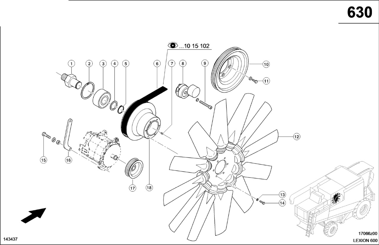 Claas Lexion 600 PIASTA WENTYLATORA 0007436361 (Napęd wentylatora) - Ventilador para Cosechadora de granos: foto 1 Claas Lexion 600 PIASTA WENTYLATORA 0007436361 (Napęd wentylatora) - Ventilador para Cosechadora de granos: foto 1